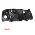 2004-2006 Hyundai Elantra Factory Style Headlights (Matte Black Housing / Clear Lens)
