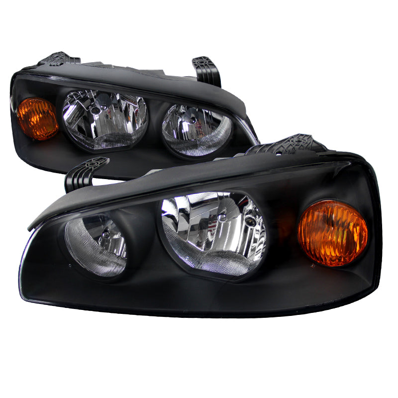 2004-2006 Hyundai Elantra Factory Style Headlights (Matte Black Housing / Clear Lens)