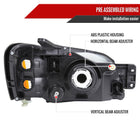 2000-2004 Subaru Legacy Brighton / 2003-2006 Baja Sport Factory Style Headlights (Chrome Housing / Clear Lens)