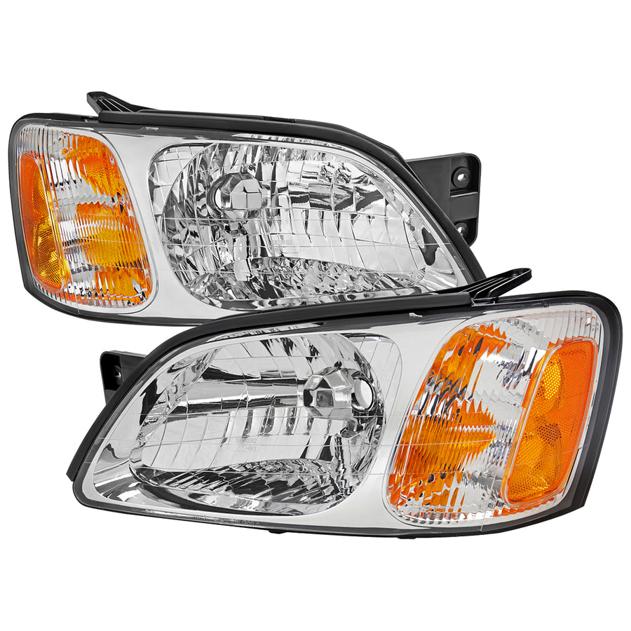 2000-2004 Subaru Legacy Brighton / 2003-2006 Baja Sport Factory Style Headlights (Chrome Housing / Clear Lens)