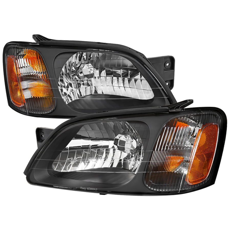 2000-2004 Subaru Legacy Brighton / 2003-2006 Baja Sport Factory Style Headlights (Matte Black Housing / Clear Lens)