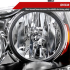 2005-2007 Honda Odyssey Factory Style Crystal Headlights w/ 9006 Bulbs (Chrome Housing / Clear Lens)