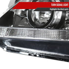 2005-2007 Honda Odyssey Factory Style Crystal Headlights w/ 9006 Bulbs (Chrome Housing / Clear Lens)