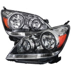 2005-2007 Honda Odyssey Factory Style Crystal Headlights w/ 9006 Bulbs (Chrome Housing / Clear Lens)