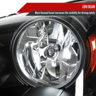 2005-2007 Honda Odyssey Factory Style Crystal Headlights w/ 9006 Bulbs (Matte Black Housing / Clear Lens)