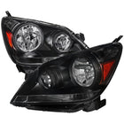 2005-2007 Honda Odyssey Factory Style Crystal Headlights w/ 9006 Bulbs (Matte Black Housing / Clear Lens)