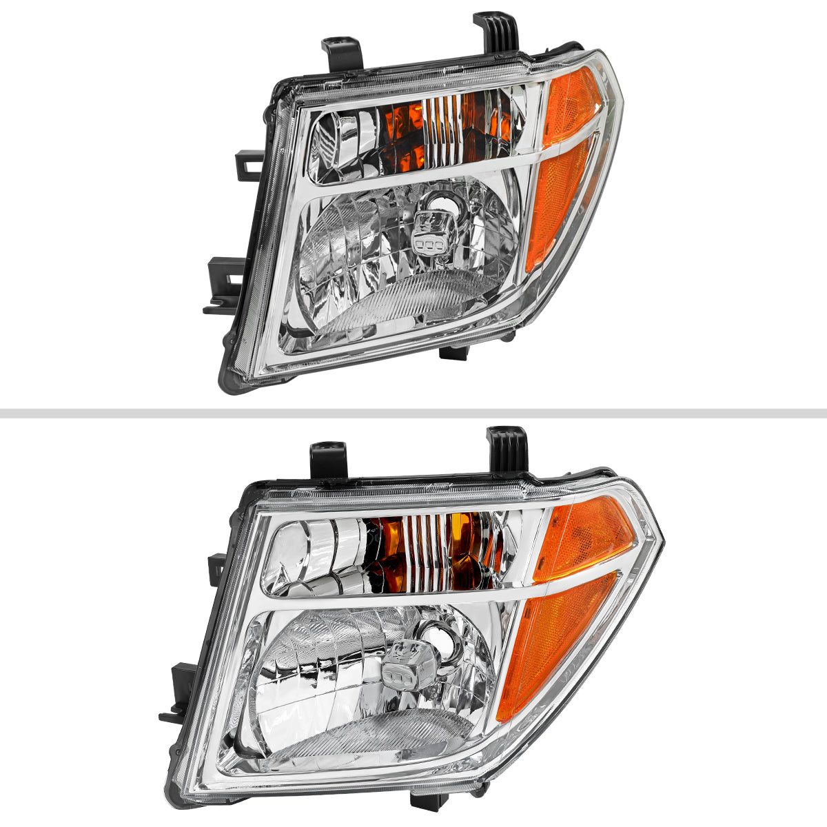 2005-2008 Nissan Frontier / 2005-2006 Pathfinder Factory Style Headlights (Chrome Housing / Clear Lens)