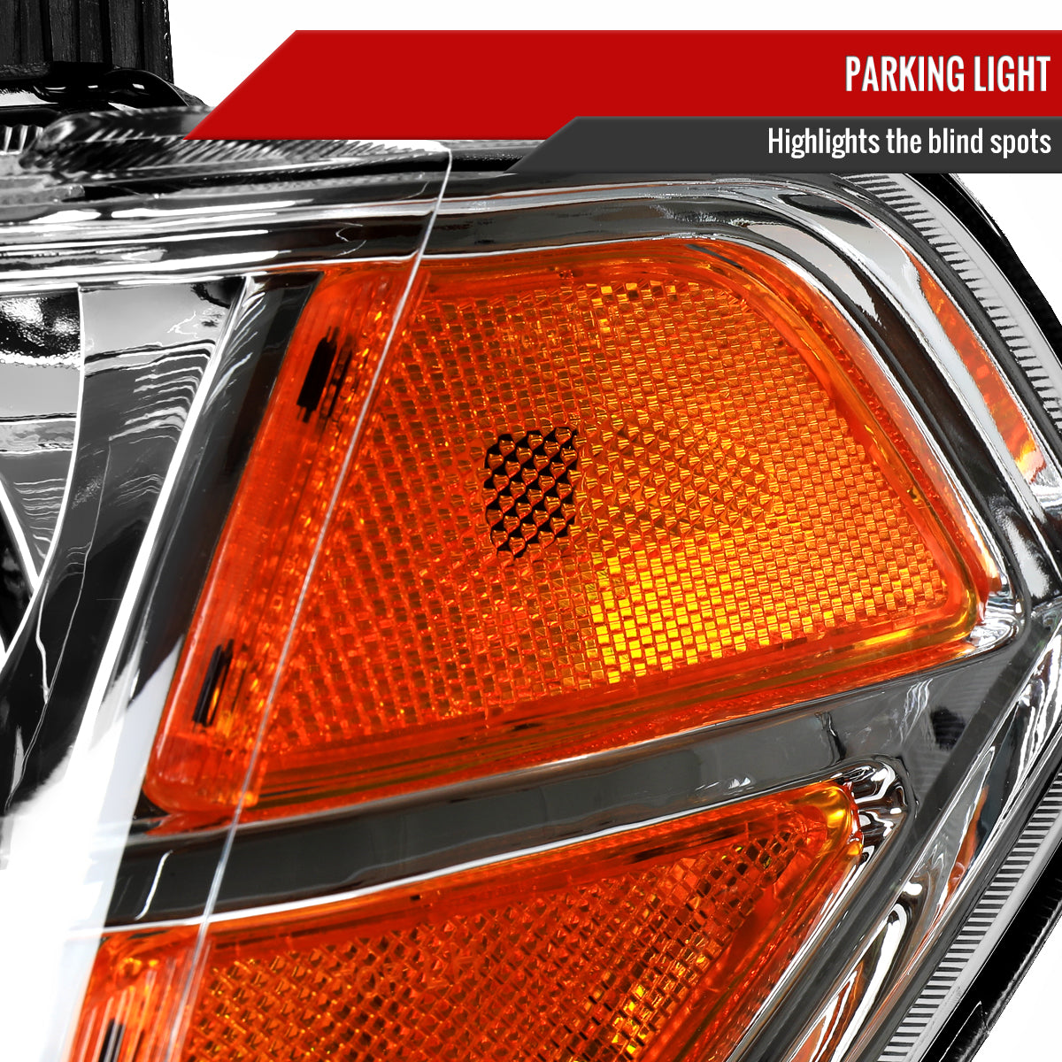 2005-2008 Nissan Frontier / 2005-2006 Pathfinder Factory Style Headlights (Chrome Housing / Clear Lens)