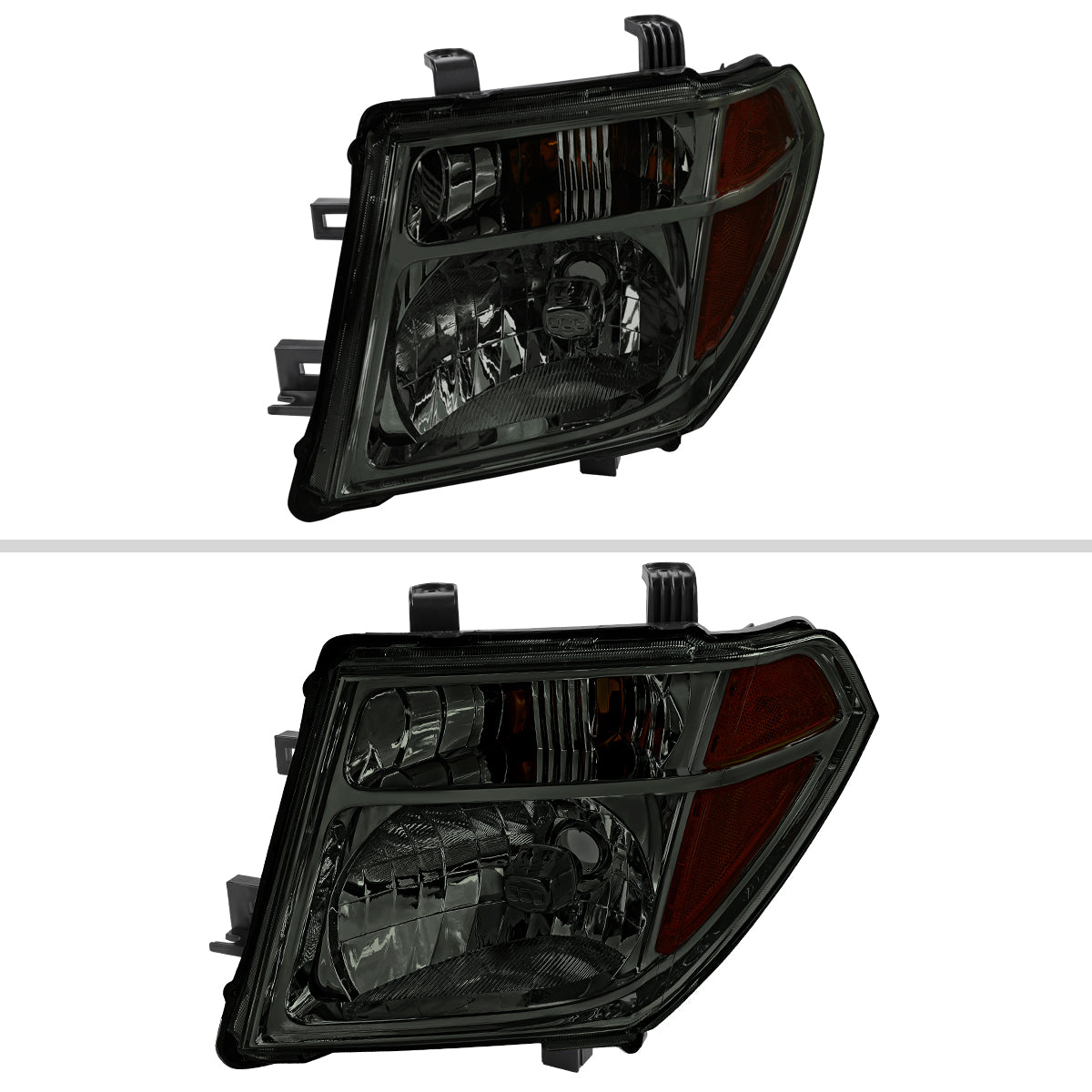 2005-2008 Nissan Frontier / 2005-2006 Pathfinder Factory Style Headlights (Chrome Housing / Smoked Lens)