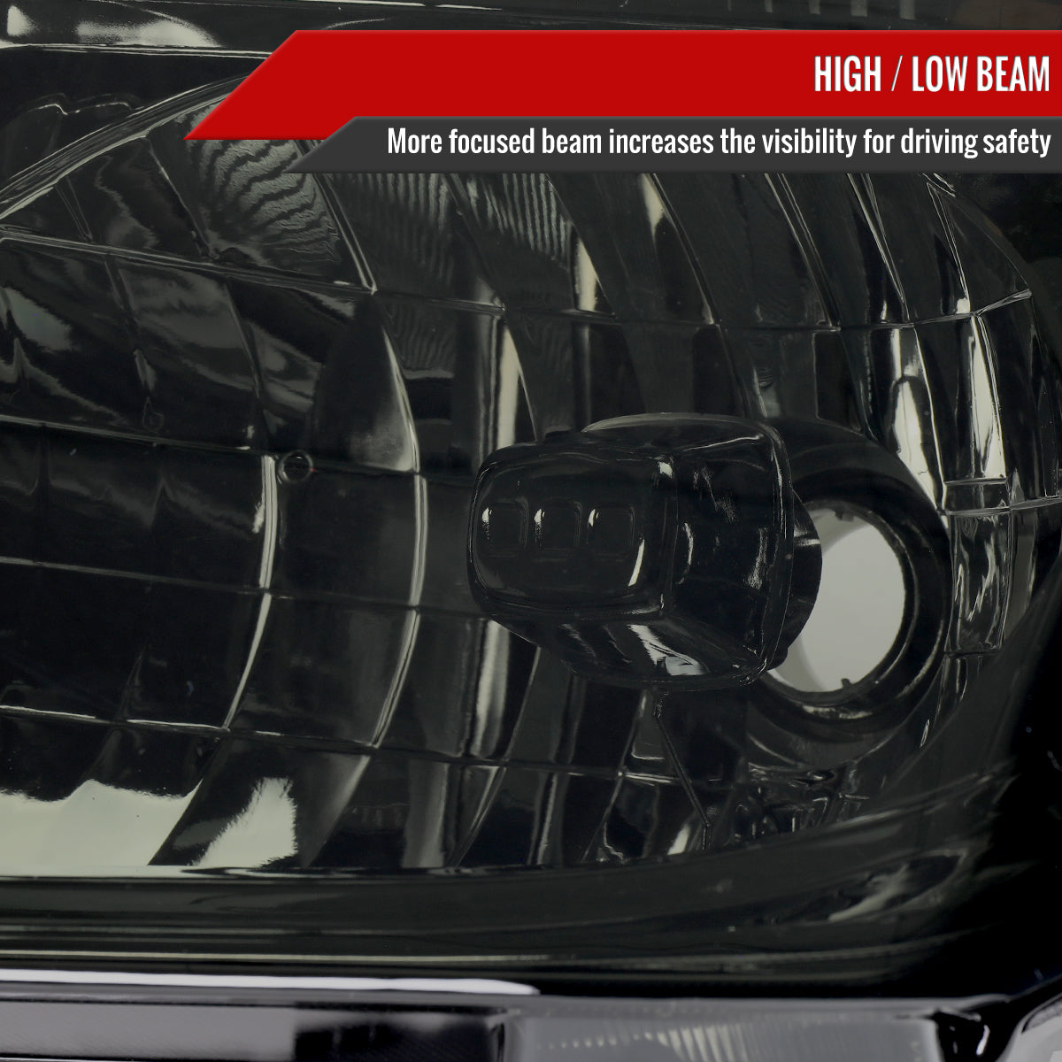 2005-2008 Nissan Frontier / 2005-2006 Pathfinder Factory Style Headlights (Chrome Housing / Smoked Lens)