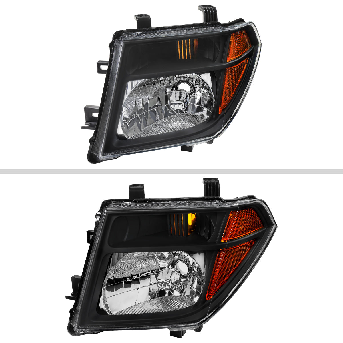 2005-2008 Nissan Frontier / 2005-2006 Pathfinder Factory Style Headlights (Matte Black Housing / Clear Lens)