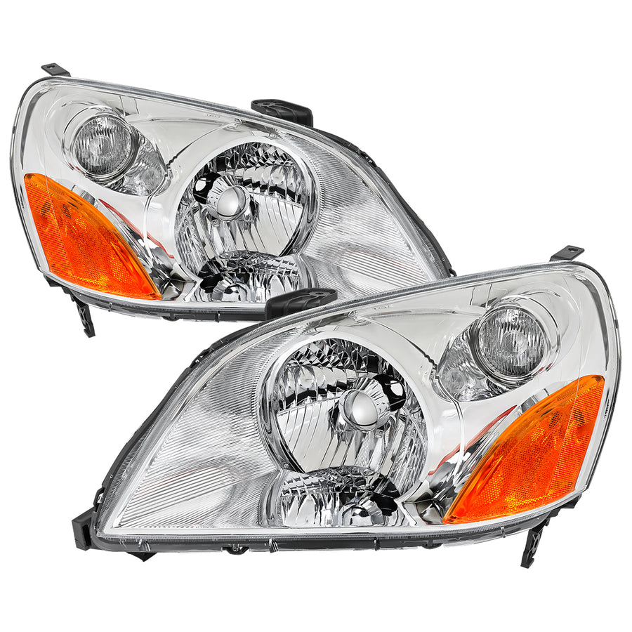 2003-2005 Honda Pilot Factory Style Headlight (Chrome Housing / Clear Lens)
