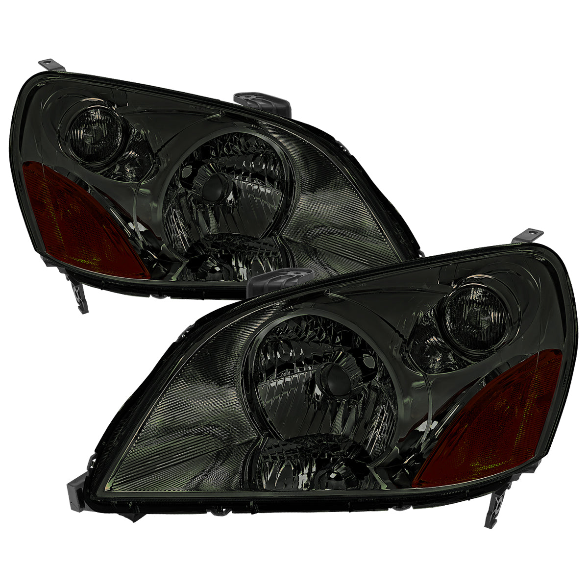 2003-2005 Honda Pilot Factory Style Headlight (Chrome Housing / Smoked Lens)