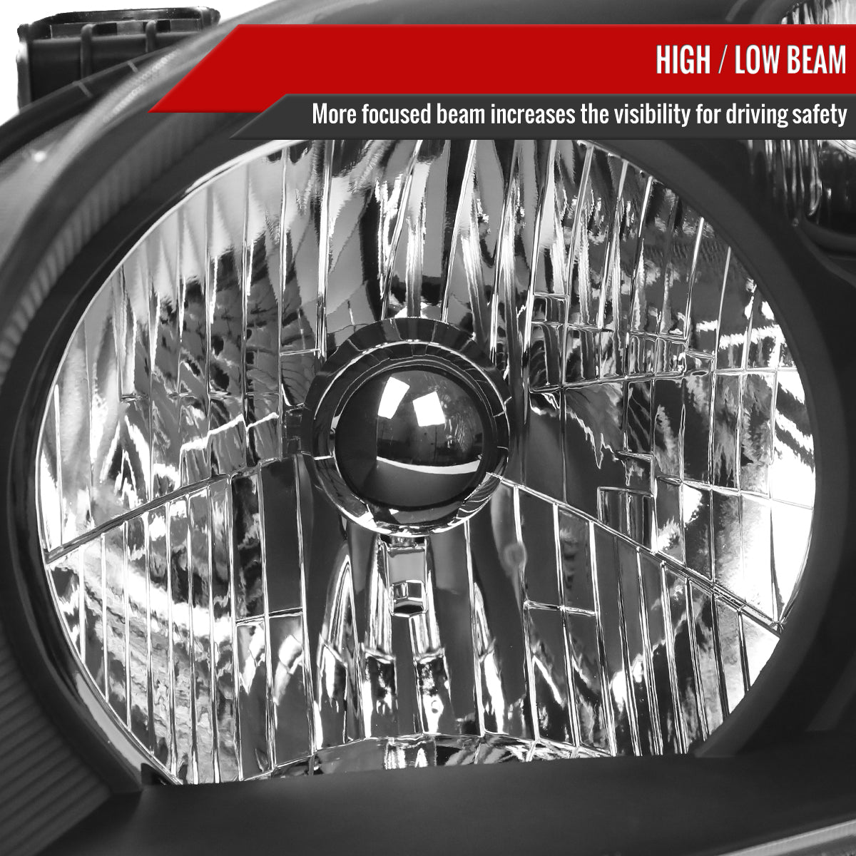 2003-2005 Honda Pilot Factory Style Headlight (Matte Black Housing / Clear Lens)
