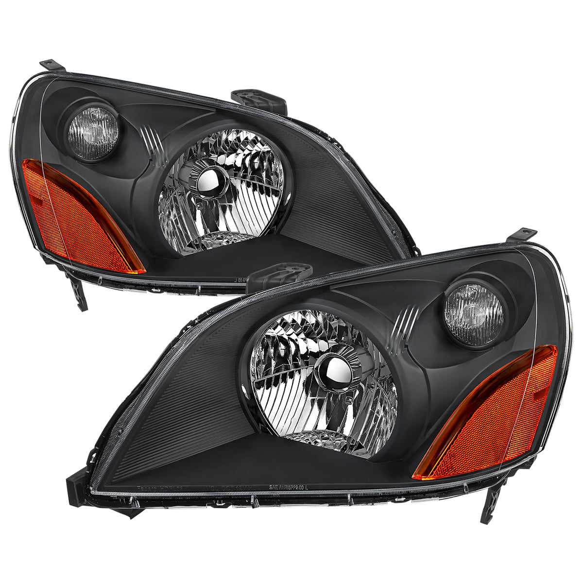 2003-2005 Honda Pilot Factory Style Headlight (Matte Black Housing / Clear Lens)