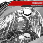 2006-2009 Toyota Prius Factory Style Headlights with Amber Reflector (Chrome Housing / Clear Lens)
