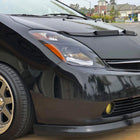 2006-2009 Toyota Prius Factory Style Headlights with Amber Reflector (Matte Black Housing / Clear Lens)