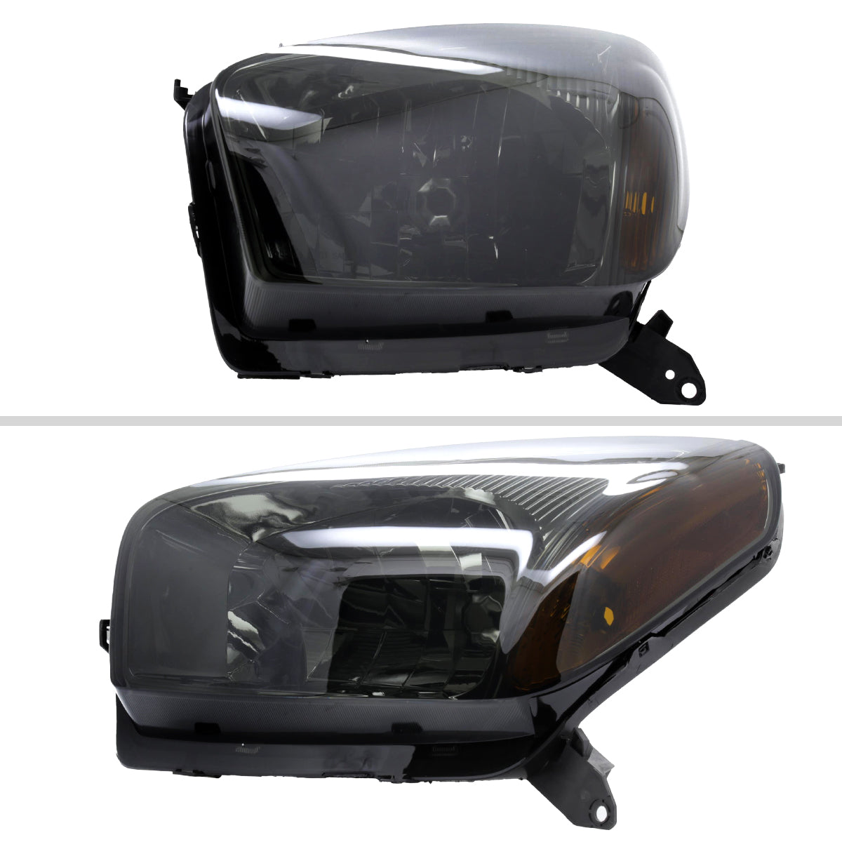 2001-2003 Toyota RAV4 Factory Style Headlights (Chrome Housing / Smoked Lens)