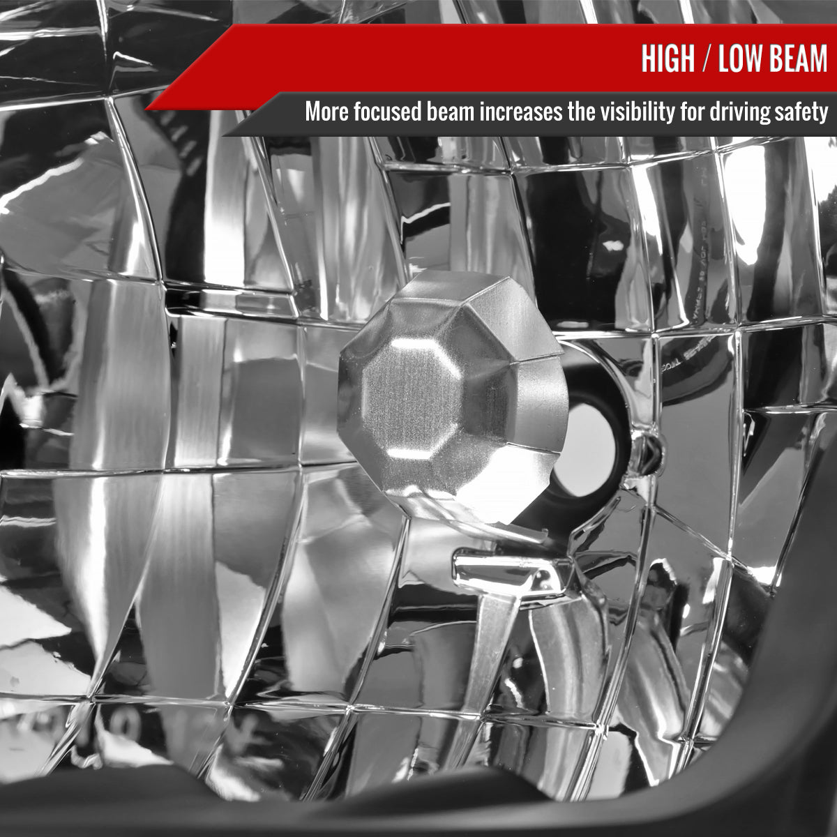 2001-2003 Toyota RAV4 Factory Style Headlights (Matte Black Housing / Clear Lens)