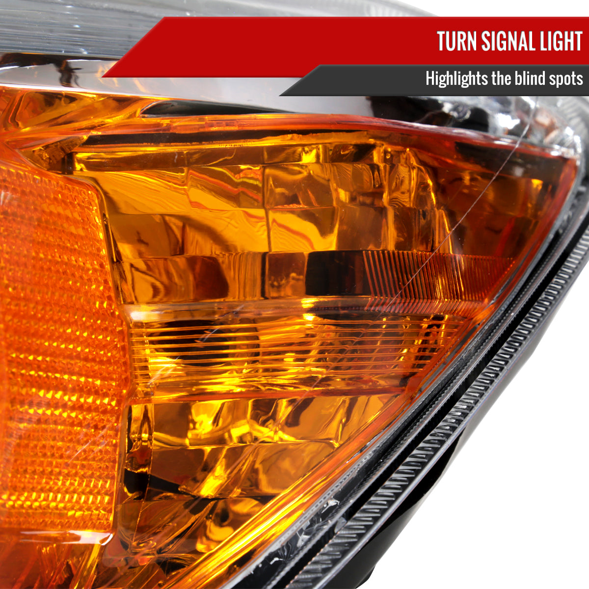 2006-2008 Toyota RAV4 Factory Style Headlights (Chrome Housing / Clear Lens)
