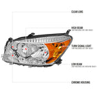 2006-2008 Toyota RAV4 Factory Style Headlights (Chrome Housing / Clear Lens)
