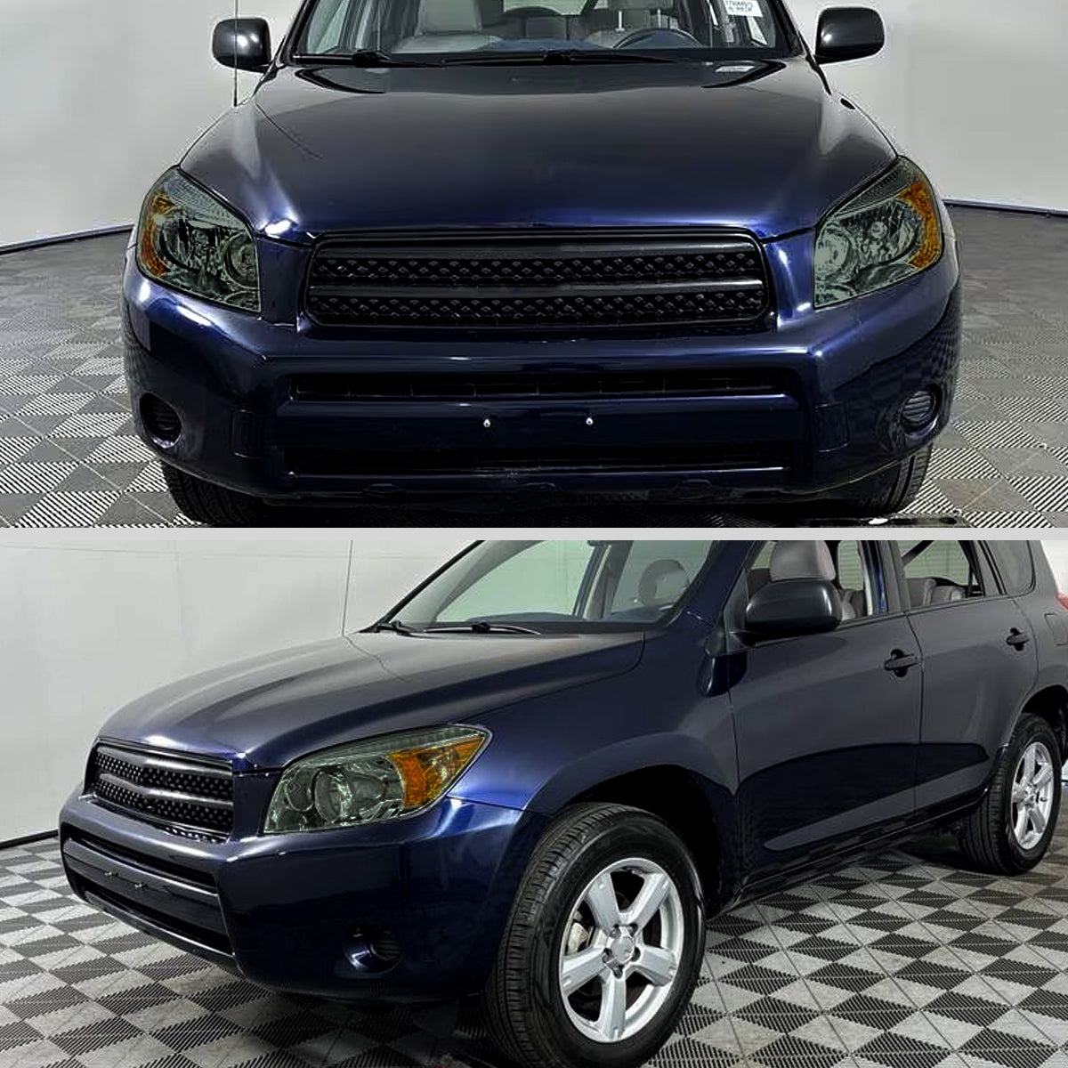2006-2008 Toyota RAV4 Factory Style Headlights (Chrome Housing/Smoke Lens)
