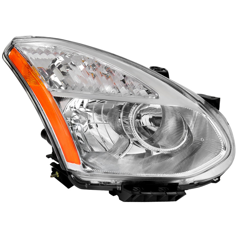2008-2013 Nissan Rogue / 2014-2015 Rogue Select Factory Style Headlight (Chrome Housing  / Clear Lens) - Passenger Side Only