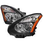 2008-2013 Nissan Rogue / 2014-2015 Rogue Select Factory Style Headlights (Matte Black Housing / Clear Lens)