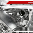 2014-2016 Nissan Rogue LED Strip Factory Style Headlights (Chrome Housing / Clear Lens)