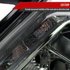 2014-2016 Nissan Rogue LED Strip Factory Style Headlights (Chrome Housing / Smoked Lens)