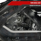 2014-2016 Nissan Rogue LED Strip Factory Style Headlights (Chrome Housing / Smoked Lens)