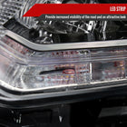 2014-2016 Nissan Rogue LED Strip Factory Style Headlights (Matte Black Housing / Clear Lens)