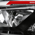 2014-2016 Nissan Rogue LED Strip Factory Style Passenger / Right Side Headlight (Matte Black Housing / Clear Lens)