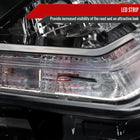 2014-2016 Nissan Rogue LED Strip Factory Style Passenger / Right Side Headlight (Matte Black Housing / Clear Lens)