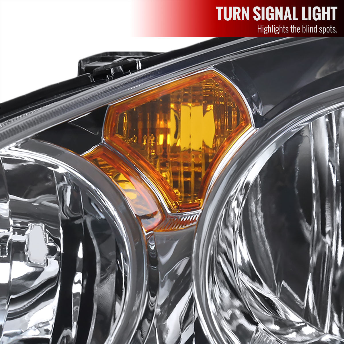 2002-2004 Acura RSX Factory Style Headlights (Chrome Housing / Clear Lens)