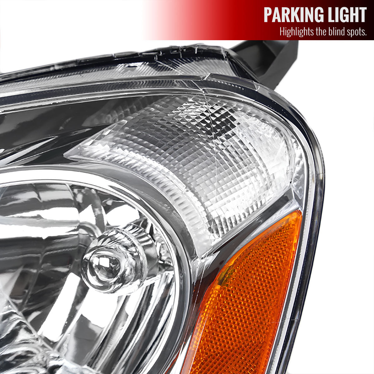 2002-2004 Acura RSX Factory Style Headlights (Chrome Housing / Clear Lens)