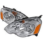 2002-2004 Acura RSX Factory Style Headlights (Chrome Housing / Clear Lens)