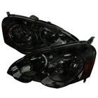 2002-2004 Acura RSX Factory Style Headlights (Chrome Housing / Smoked Lens)