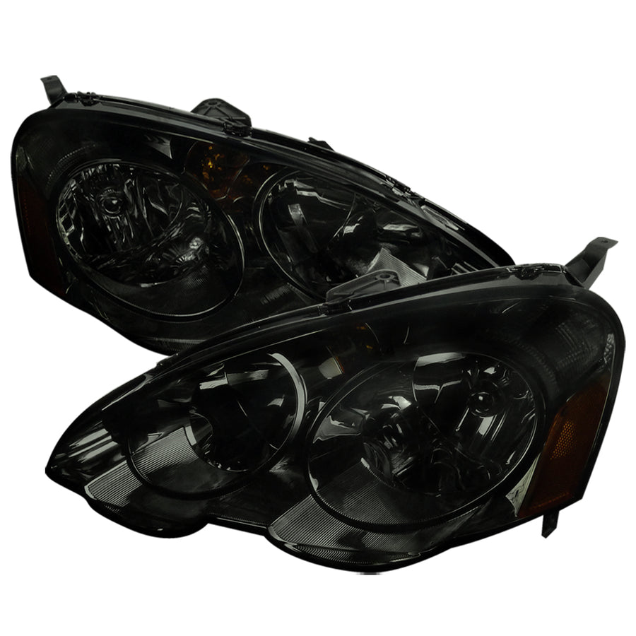 2002-2004 Acura RSX Factory Style Headlights (Chrome Housing / Smoked Lens)