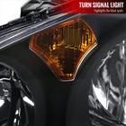 2002-2004 Acura RSX Factory Style Headlights (Matte Black Housing / Clear Lens)