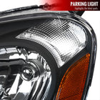 2002-2004 Acura RSX Factory Style Headlights (Matte Black Housing / Clear Lens)