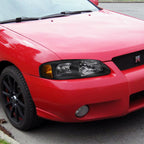 2000-2003 Nissan Sentra Factory Style Headlights - Matte Black/Clear Lens
