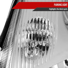 2007-2009 Nissan Sentra Factory Style Headlights with Amber Reflector (Chrome Housing / Clear Lens)