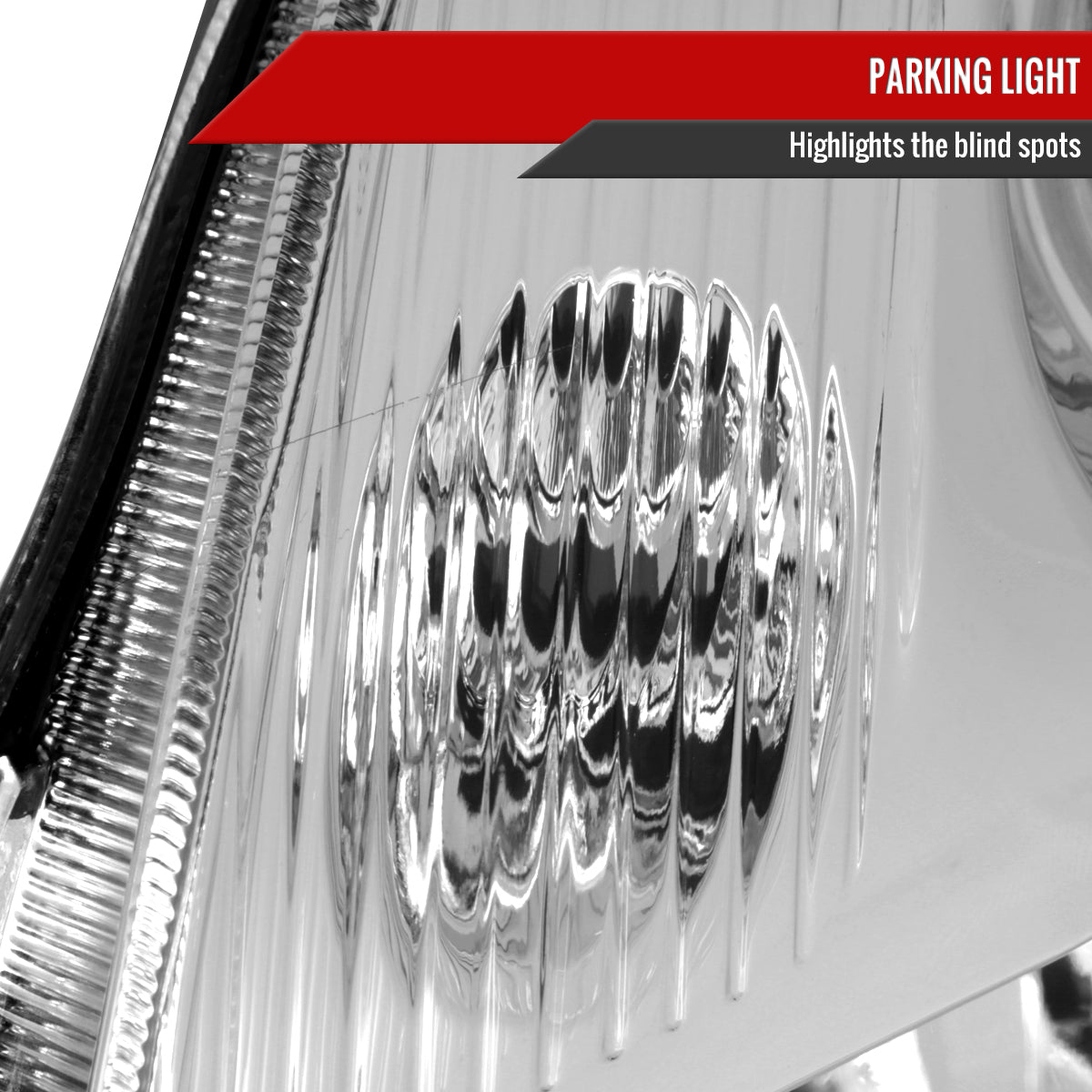 2007-2009 Nissan Sentra Factory Style Headlights with Amber Reflector (Chrome Housing / Clear Lens)
