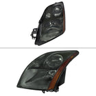 2007-2009 Nissan Sentra Factory Style Headlights with Amber Reflector (Chrome Housing / Smoked Lens)