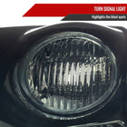 2007-2009 Nissan Sentra Factory Style Headlights with Amber Reflector (Chrome Housing / Smoked Lens)