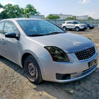 2007-2009 Nissan Sentra Factory Style Headlights with Amber Reflector (Chrome Housing / Smoked Lens)