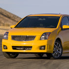 2007-2009 Nissan Sentra Factory Style Headlights with Amber Reflector (Matte Black Housing / Clear Lens)