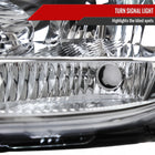 2004-2005 Toyota Sienna Factory Style Headlights w/ Amber Reflector (Chrome Housing / Clear Lens)