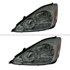 2004-2005 Toyota Sienna Factory Style Headlights w/ Amber Reflector (Chrome Housing / Smoked Lens)
